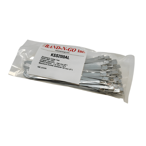 Aluminum Ball-Lock Cable Ties - 8″
