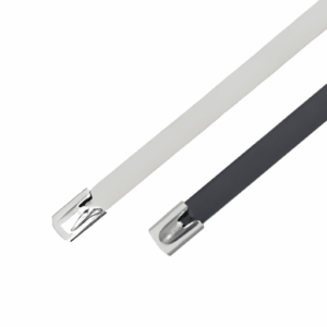 150 lbs. Stainless Steel Ball-Lock Cable Ties - Mill - 4″